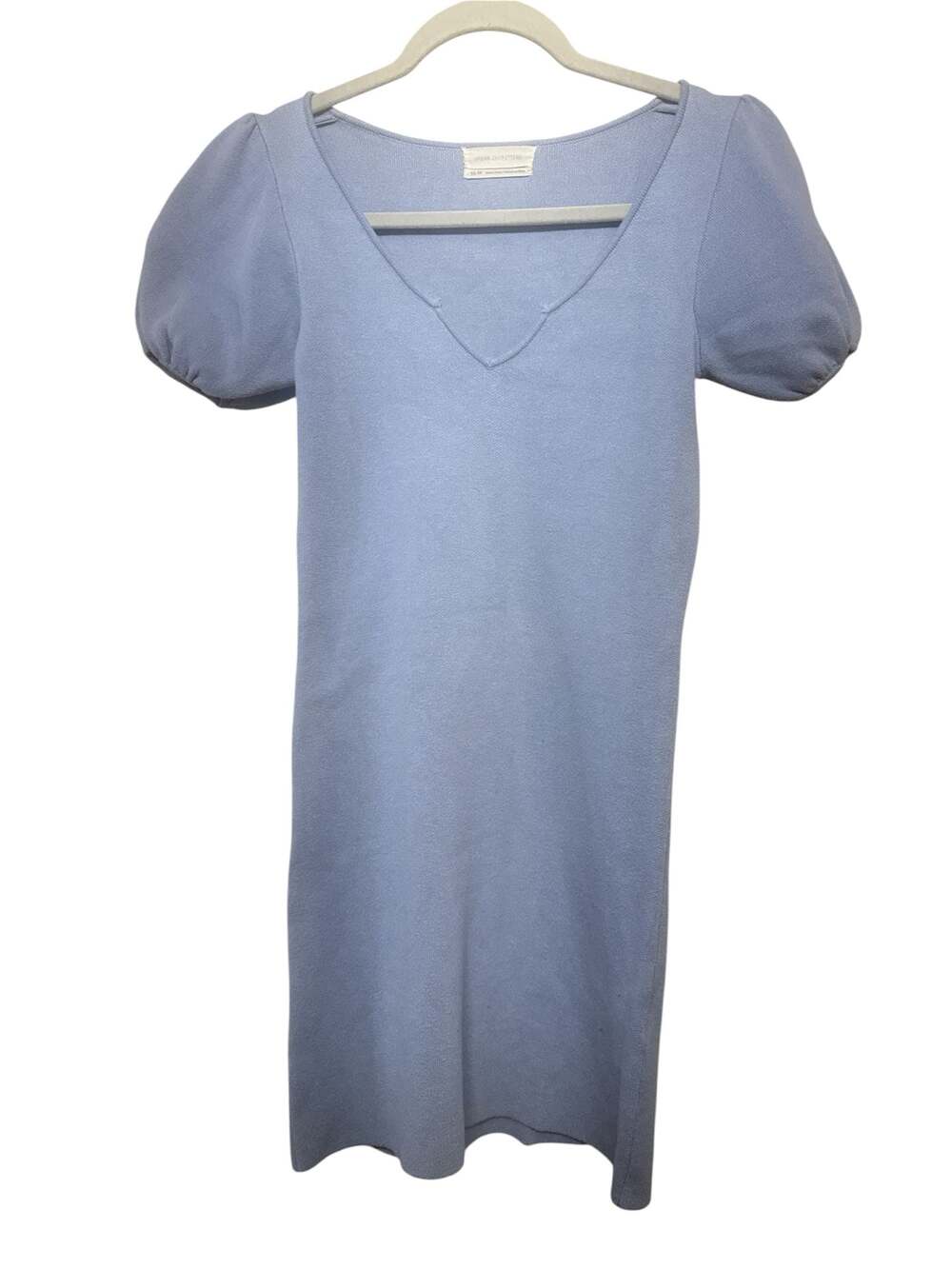 Urban Outfitters Puff Sleeve V-Neck Knit Mini Dress Size XS